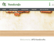Tablet Screenshot of afshandicrafts.com